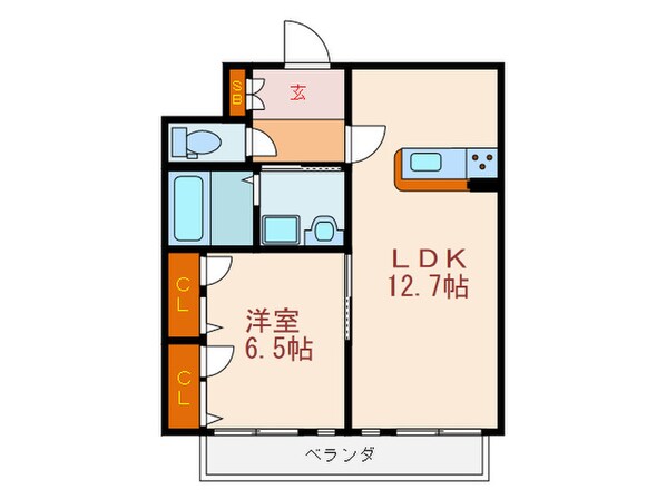 パサージュＫの物件間取画像